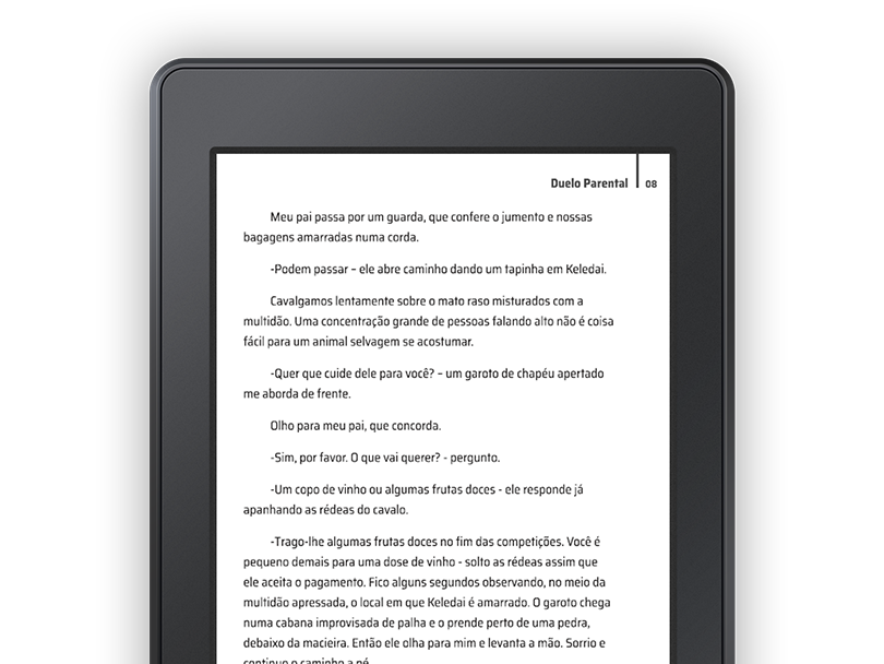 KINDLE Ebook Epub Amostra Livro Duelo Parental Capítulo 8 Mockup Tela Leitura Digital Livro